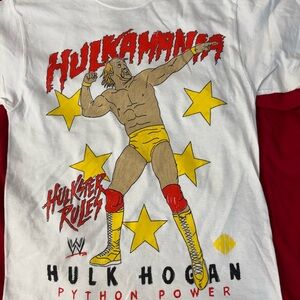White Hulk Hogan Graphic T-Shirt size small